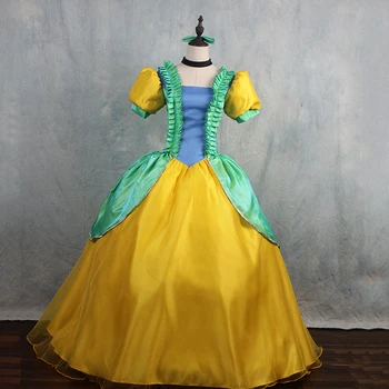 

Cartoon Cinderella's Sister Princess Dress Cosplay Costume Female Adults