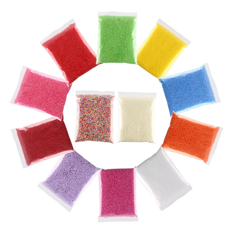 

Colorful Balls for Slimes Foam Beads Slime Supplies Balls Tiny Snow Charms Filler Addition Mud Particles Accessories Antistress