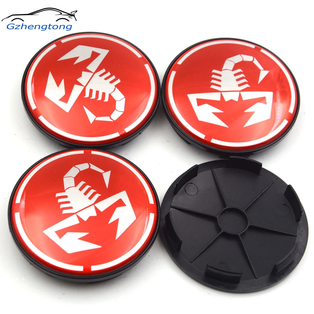 Wheel Centre Caps FIAT ABARTH WHEEL CENTER CAP EMBLEMS SET OF 4 1 3/4