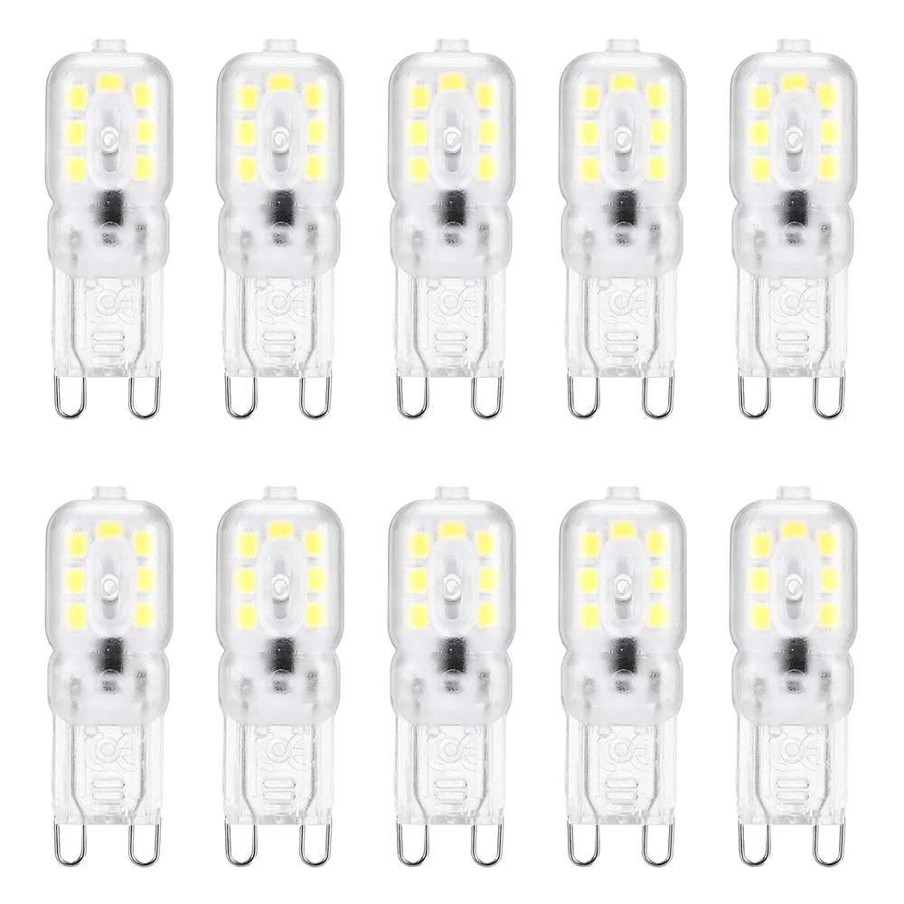 Lightme 10 шт. Светодиодный лампа spotlight 2 Вт с 14 светодиодный S AC 220 В 2 Вт G9 SMD 2835 360 градусов теплый белый/холодный белый свет 2018 распродажа