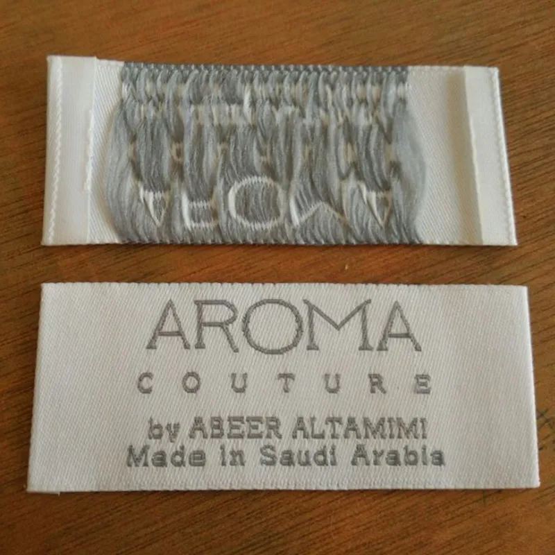 1000pcs polyester cloth woven label + 1000pcs 400gsm matte coated paper ...