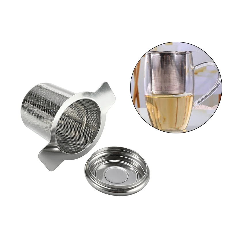 

New Anti-scald Handles Loose Tea Leaf Spice Filter Stainless Steel Tea Mesh Infuser Reusable Tea Strainer Kitchen Accessories