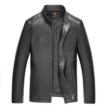 Для Мужчин's Кожаные куртки осень-зима мягкие Кожаные куртки дубленка для Для мужчин кожа Костюмы большой Размеры
