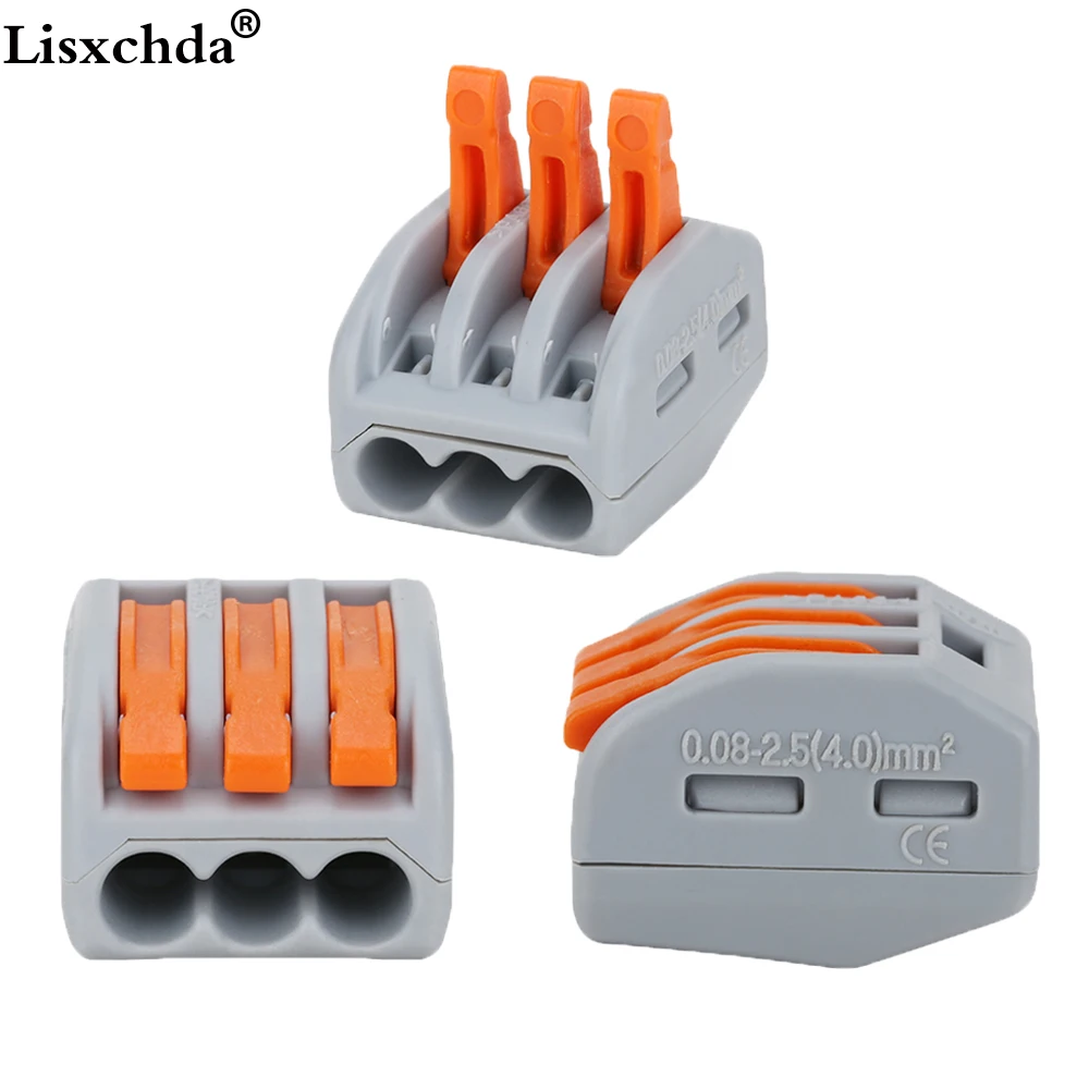 Wago 222 413 connector 5PCS PCT 213 3P Universal Compact Wire Connector