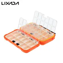 Новая приманка рыболовная коробка 24 отсека двойной слой рыболовная коробка пластиковая рыболовная снасть коробка