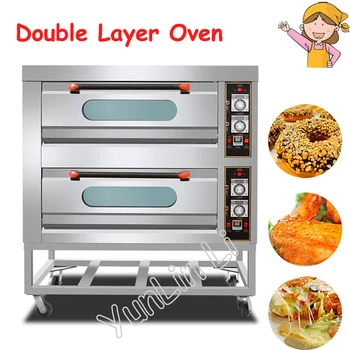 baratas Forno Elétrico Comercial Máquina De Fazer Bolo De Pizza Ferramentas Multi-Funcional Vertical Cozinha Torradeira Forno De Dupla Camada