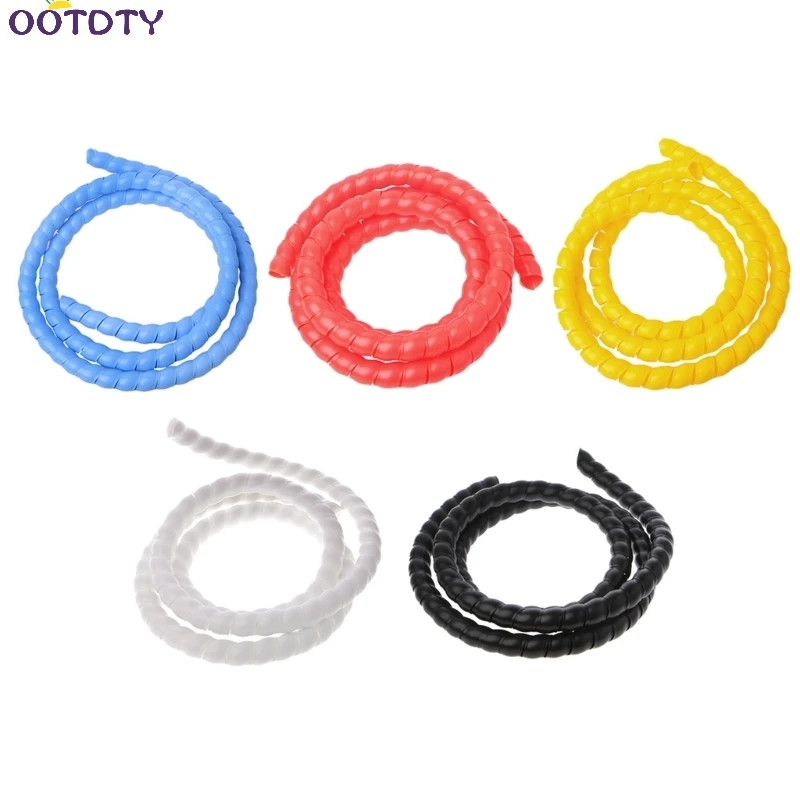 

10mm wire Receive power cord make it in perfect order five color spiral bands diameter Cable casing Cable Sleeves Winding pipe