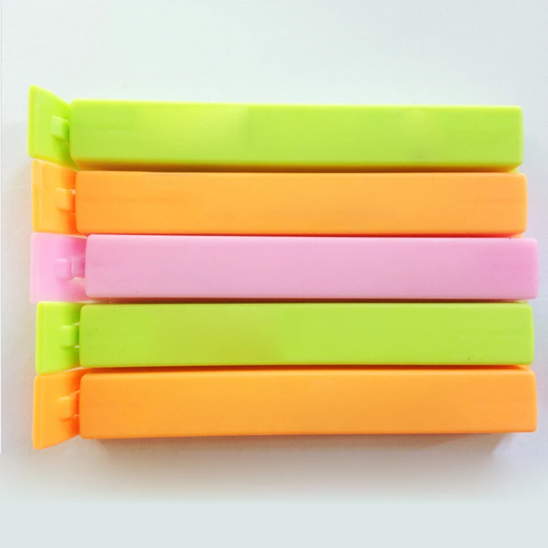 

Brand New Home 6 pcs/set Big Snack Seal Storage Bag Clips Storage Auxiliary clamp seal Ziplock Clip Plastic Bags Food For Fresh