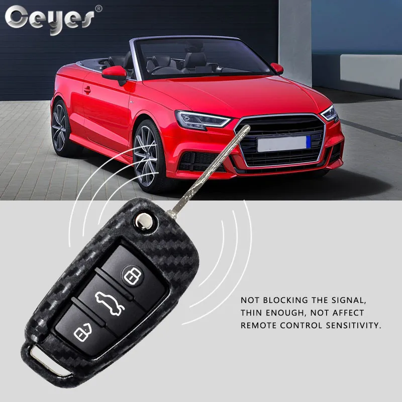 Carbon fiber key cover for AUDI (16)