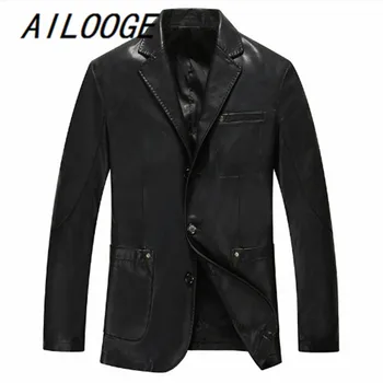 

Leather Jacket Men Casual Spring Autumn PU Leather Jackets 2016 Hot Sale Motorcycle Leather Jacket Plus Size 4XL