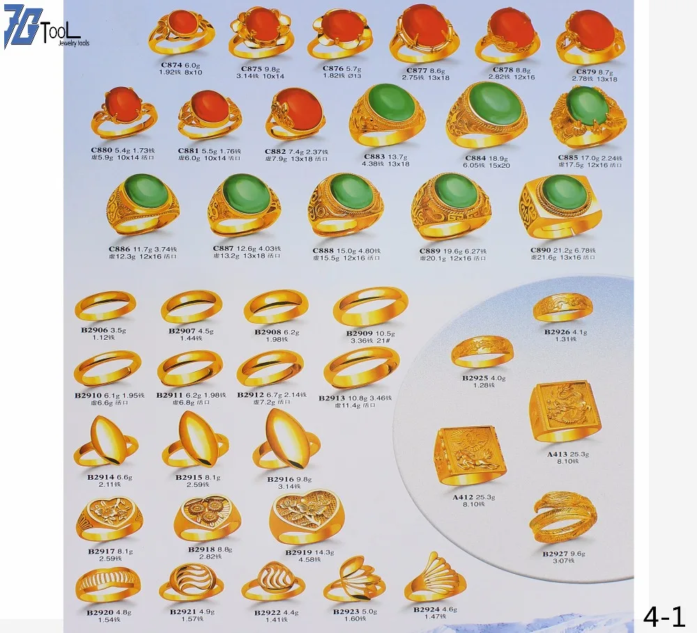 LINZHI 4 Ring, Bracelet, Bangle, Pendant Molding jewelry moulding