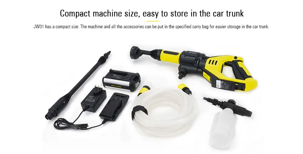 Jimmy JW31 Powerful Handheld Rechargeable Flush Gun Cleaning Tool from Xiaomi Youpin- Multi-A 220V EU Plug