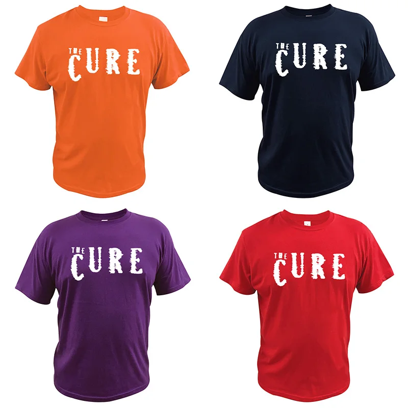 Футболка с надписью The Cure футболка альтернативным поп группой певицы