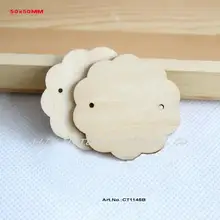 20 шт./лот) 50 мм Высокое качество натуральные деревянные серьги бирки этикетки ювелирные открытки на заказ дисплей ювелирные изделия держатель пустой "-CT1145B