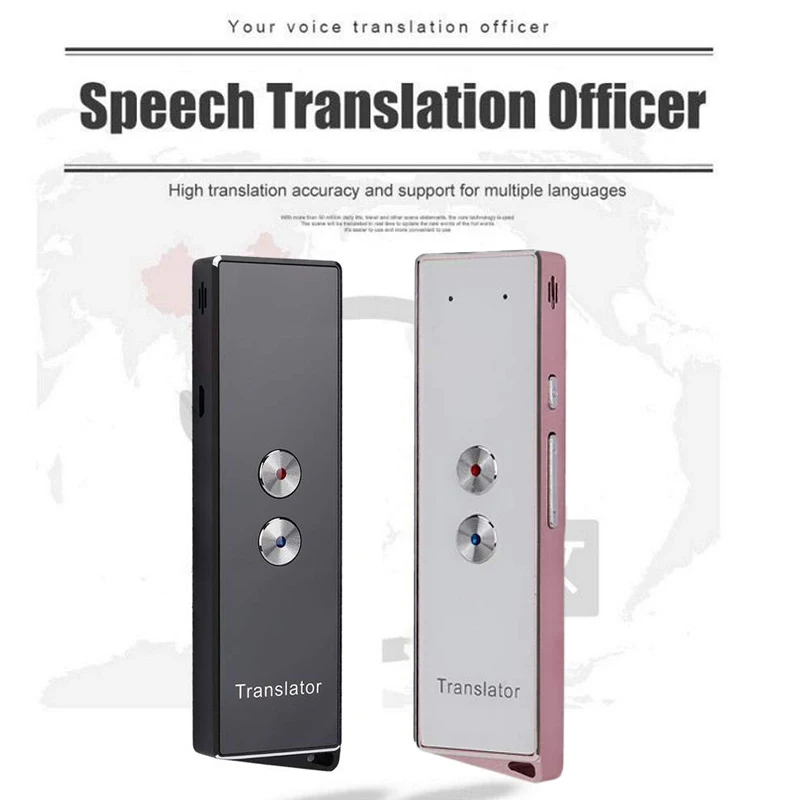 

Hot Smart Instant Real Time Voice 40 Languages Translator Portable 2-Way Real Time Voice Text Translations US