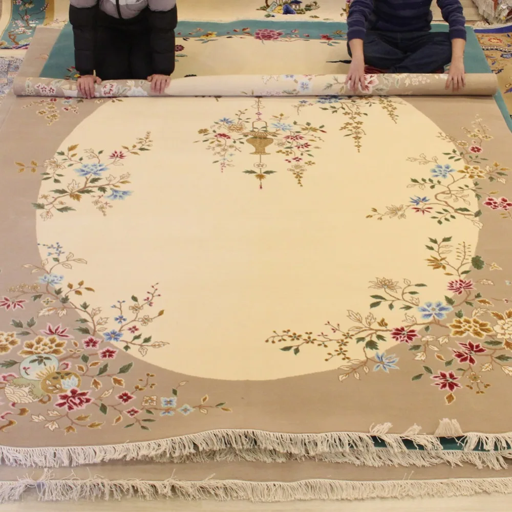 oriental handmade art deco wool carpet