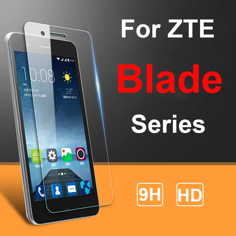 

For zte blade a520 glass for zte blade a6 a610 plus a510 v7 lite v8 a601 tempered v 7 8 a 6 protective glas on 2.5d protect film