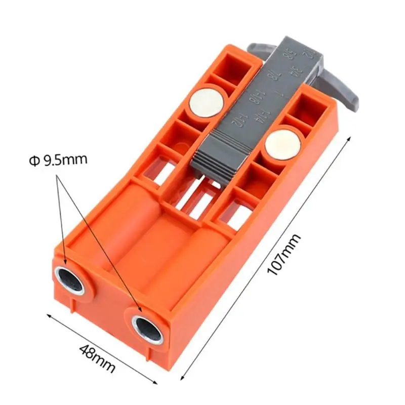 9,5 мм отверстие пластиковый дюбель инструмент для калибровки карманное отверстие джиг система деревянное сверло позиционирования слайдер