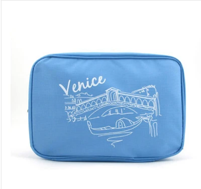 Портативная сумка для багажа, многофункциональная, водонепроницаемая, для путешествий, багажная посылка, складные, Общие принадлежности, косметичка - Цвет: blue