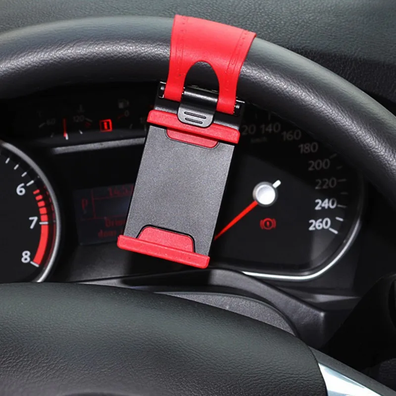 Универсальный автомобильный зажим рулевого колеса для камеры, держатель телефона для IPhone 8, 7, 7 Plus, 6, 6s, samsung, Xiaomi, huawei, мобильного телефона, gps