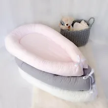 Чистый хлопок кровать для кроватки портативный удаляемый моющийся одеяло детская кровать новорожденный бионический кровать полностью Отделяемый дизайн для ребенка или новорожденного