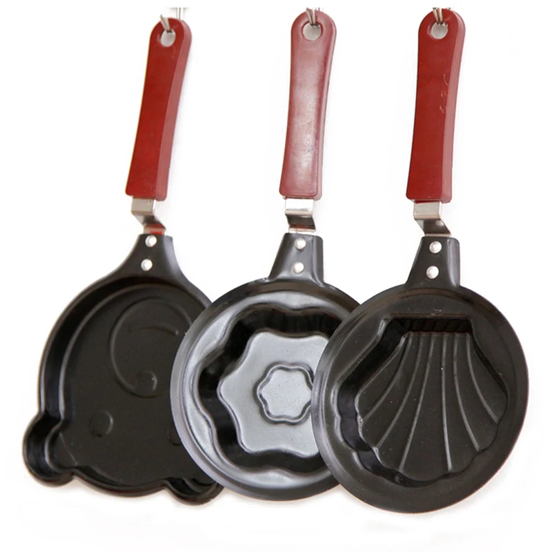 

1PC Mini Cartoon Wrought Iron Omelette Pan Pot Cover Baby/Kids Breakfast Egg Fry Pancake Pan Add Iron Elements Kitchen Supplies