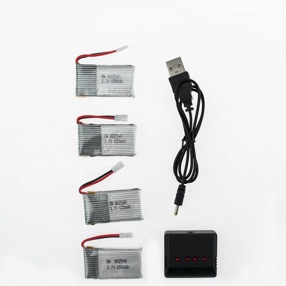 3 7 V 650mAh lipo батарея 4ps и зарядное устройство для QX90 QX95 QX80 QX100 EX105 EX110 X73 Syma X5C 1 X5 X5SC X5SW