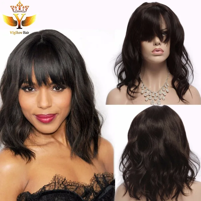 

Peruvian Full Lace Human Hair Wigs For Black Women Virgin Short Human Hair Wig With Baby Hair Glueless Lace Front Human Hair Wig