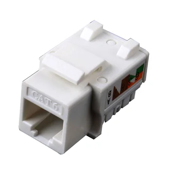 

Marsnaska 5Pcs/lot CAT6 RJ45 110 Punch Down Keystone Network Ethernet Jack Top Quality