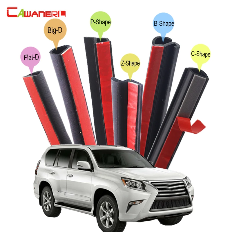 Best Offers Cawanerl Volledige Auto Kap 4-Door Kofferbak Rubber Tochtstrip Afdichting Seal Strip Kit Seal Rand Trim Voor Lexus GX GX460 GX470