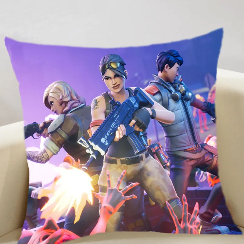 

New Game Battle Royale Raven Cotton Cushion Cover 35x35cm Decorative Pillow Case Sofa Decor Pillow Covers Pillows 3D Cushion
