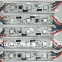 СВЕТОДИОДНЫЙ цифровой модуль, WS2811IC 5050 3 светодиодный S; DC12V вход переменного тока, водонепроницаемый, 20 штук веревочке; 256 Серая шкала