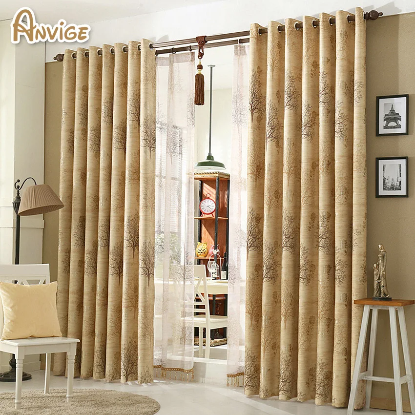 New Arrival Printed Blackout Curtains Bedroom Custom Made Window