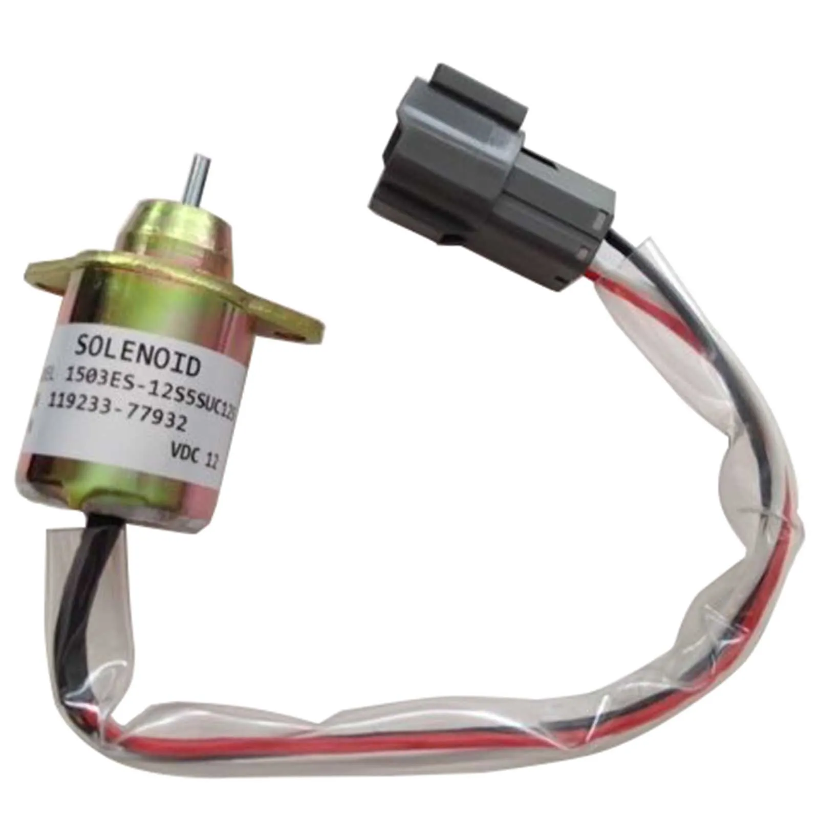 

Mayitr 1 PC New DC 12V Fuel Shut Off Solenoid Shut Down Stop Solenoid Valve 119233-77932 for Yanmar John Deere Tractor