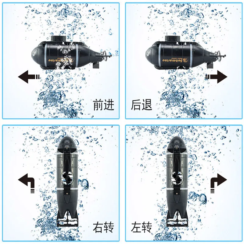 Мини беспроводной пульт дистанционного управления подводной лодки Дайвинг плавающей 40 МГц удаленного радио Управление лодки модель игрушка рыба Торпедо детские игрушки воды