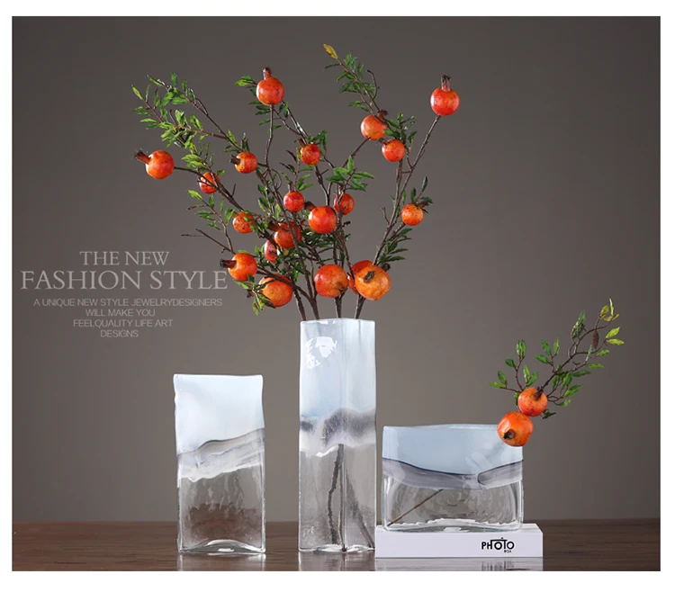 Европейская стеклянная ваза креативный полупрозрачный стеклянный террариум цветочные вазы скандинавские украшения дома свадебные вазы для украшения стола
