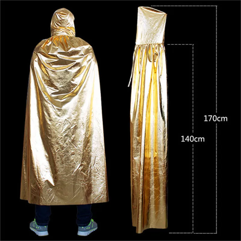 Halloween Black Red Cosplay Costume Theater Prop Death Hoody Cloak Devil Mantle Wear Long Tippet Adult Hooded Cape FC09 (3)