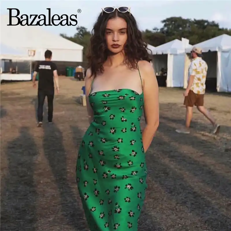 silk green midi dress