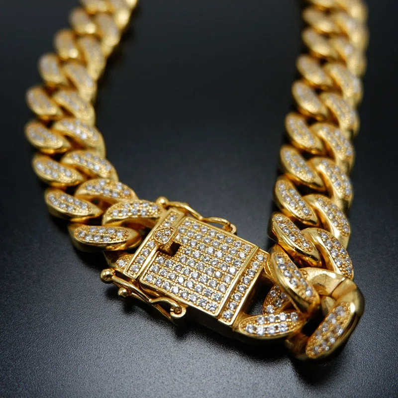 Cadeia Colar Homens Hip Hop Rapper Bling