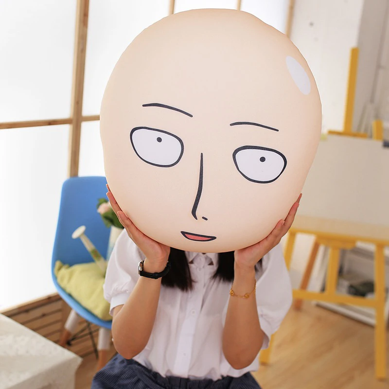 One Punch Man Pillow Head Plush Cushion