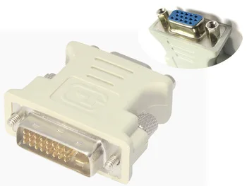 Hot Quantity For Monitor Host DVI to VGA Adapter Connector 24 + 1 DVI to VGA Adapter Dedicated Head Converter O3