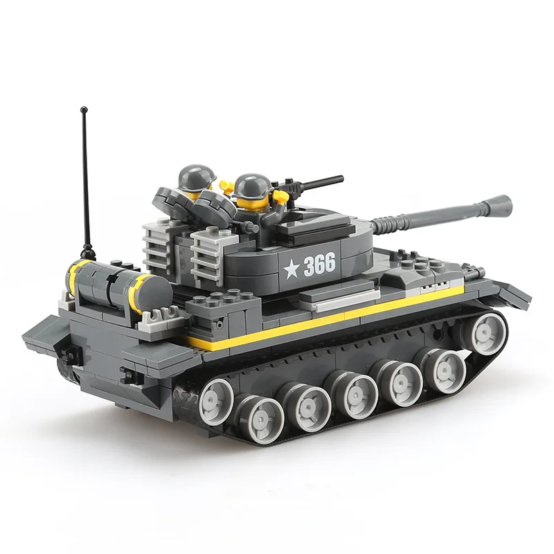 

360PCS Building Blocks Military Tank Truck Blocks Compatible with Legoing Educational Brick Truck Vehicle Toys for Children Gift