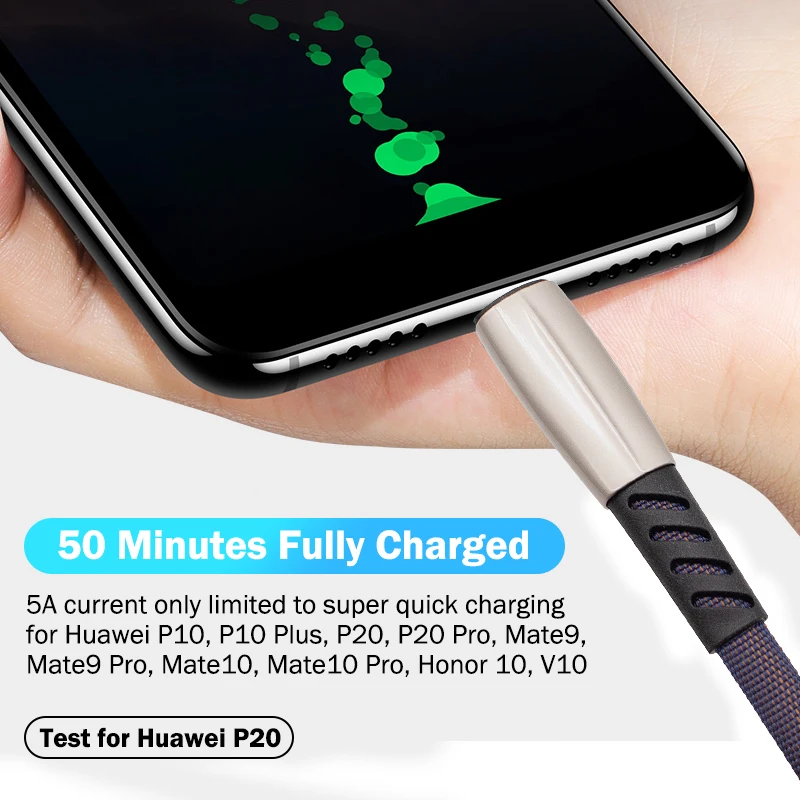 Summerfish Quick Charge Тип C 1 m Кабель 5A для huawei P20 mate9 10 20 P10 Lite Pro Быстрая зарядка через usb кабель для samsung xiaomi mi