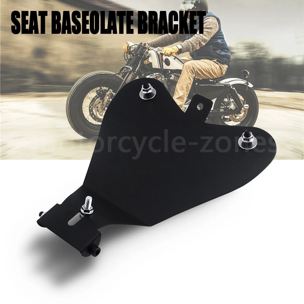 

Black Motorcycle Solo Seat Baseplate Bracket Support Holder Mounting Kit for Harley Sportster 48 XL 883 1200 Bobber Chopper