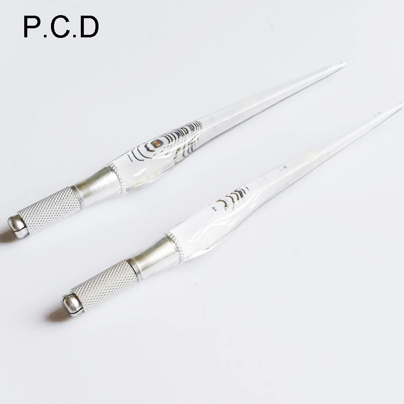 

20pcs Crystal Manual Tattoo Pen PCD Tattoo Eyebrow Microblading Pen for permanent makeup tool tebori pens