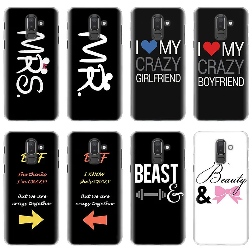 

MR MRS best friends Phone Cases for Samsung Galaxy J4 J5 J6 Plus J2 J3 J4 J8 2018 J5 J7 Prime hard Cover Cases Coque