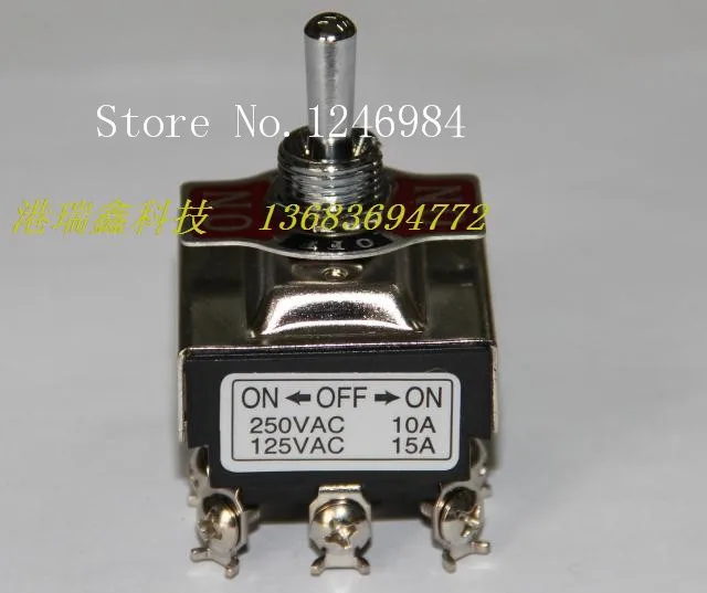 

[SA]Nine foot three -way toggle switch stalls big 708-2-A3 Taiwan Deli Wei Dailywell Toggle Switch M12--10pcs/lot