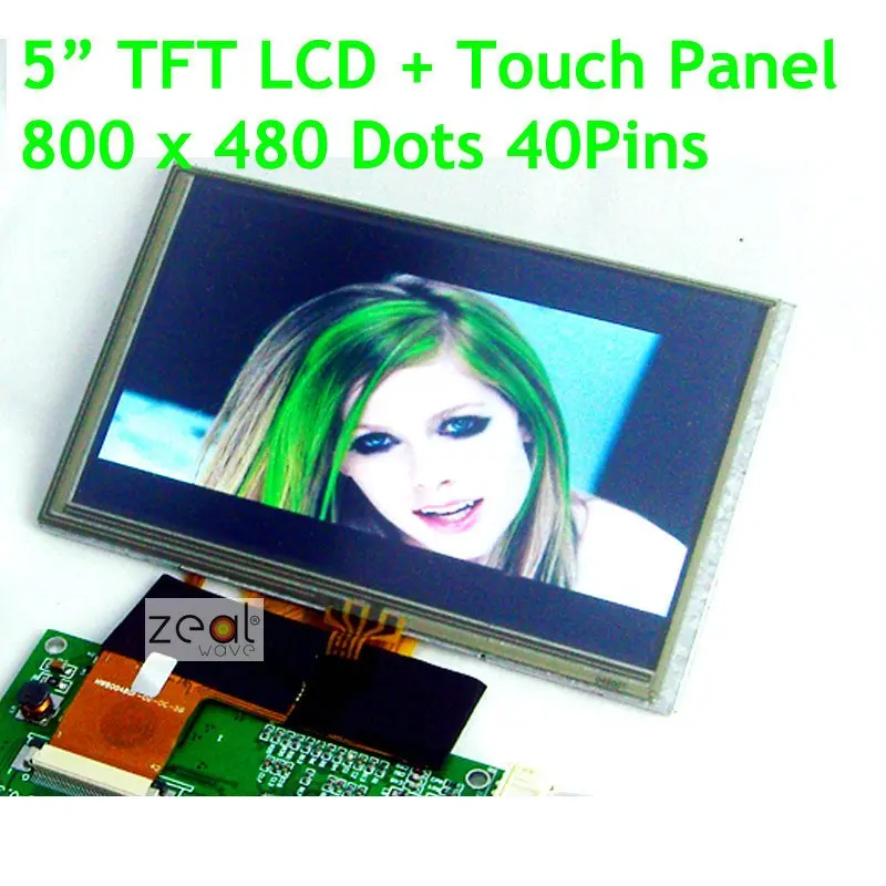 " дюймовый 800x480 точек TFT Разрешение 40 штифтов ЖК-дисплей Дисплей модуль+ Сенсорный экран Панель для MP4, gps, Оборудование для psp, автомобильные. MCU, соответствуют фотографиям
