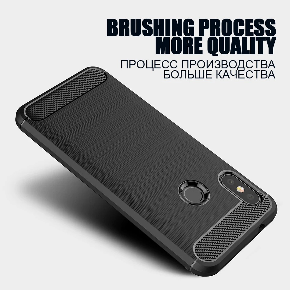 TOMKAS Carbon Fiber Phone Case For Xiaomi Redmi 6 Pro TPU Soft Case For Xiaomi Redmi 6 6A Silicone Cover Coque Fundas Carcasa    (2)