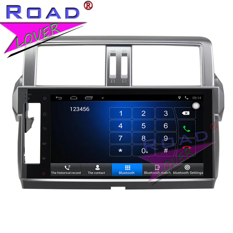Excellent TOPNAVI Android 6.0 2G+32GB 10.1" Car Media Center Player For Toyota Prado 2014 Stereo GPS Navigation NO DVD Two Din Video MP4 2